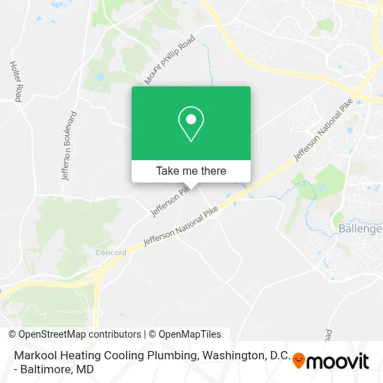 Markool Heating Cooling Plumbing map