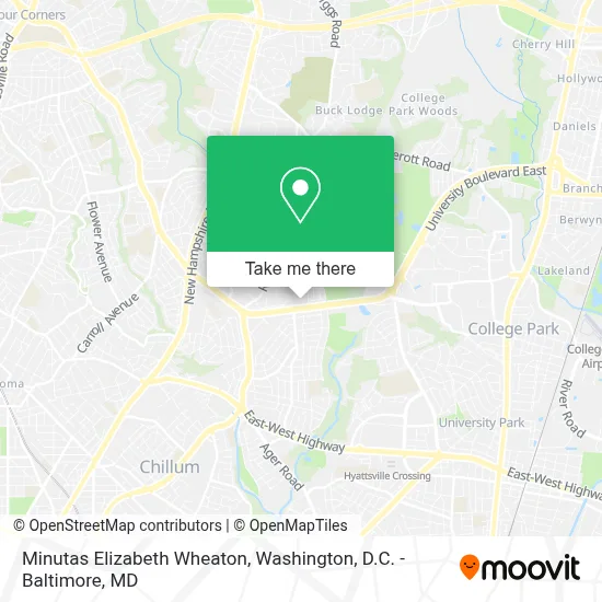 Minutas Elizabeth Wheaton map