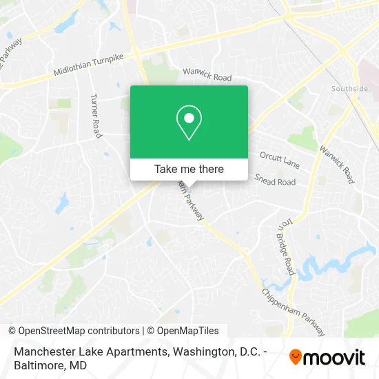 Manchester Lake Apartments map