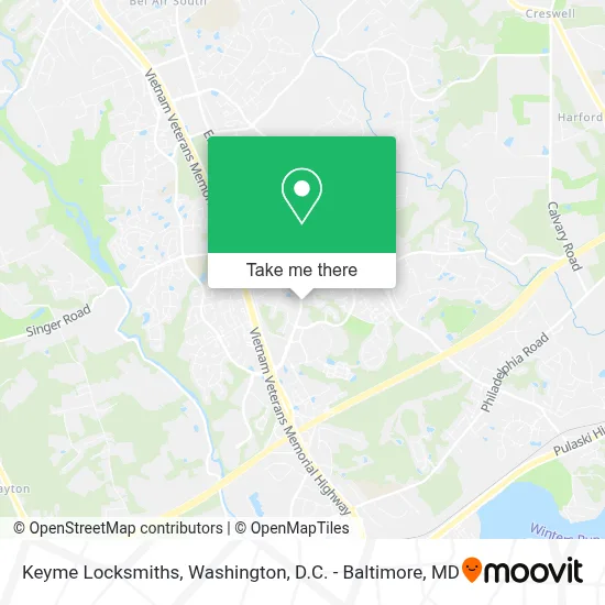 Keyme Locksmiths map