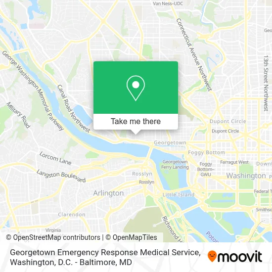 Georgetown Emergency Response Medical Service map