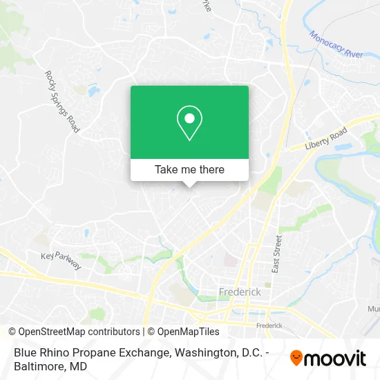 Blue Rhino Propane Exchange map
