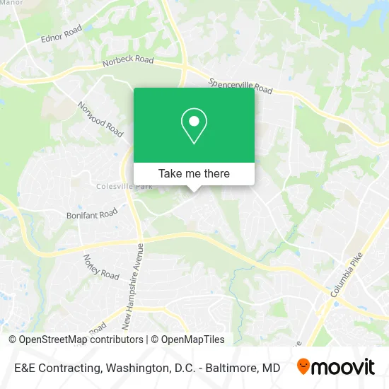 E&E Contracting map