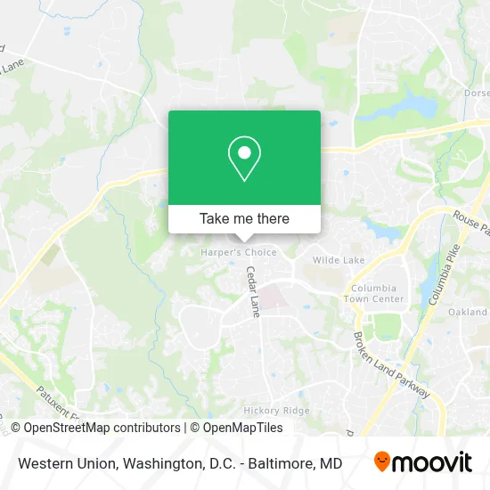 Western Union map