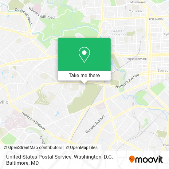 United States Postal Service map