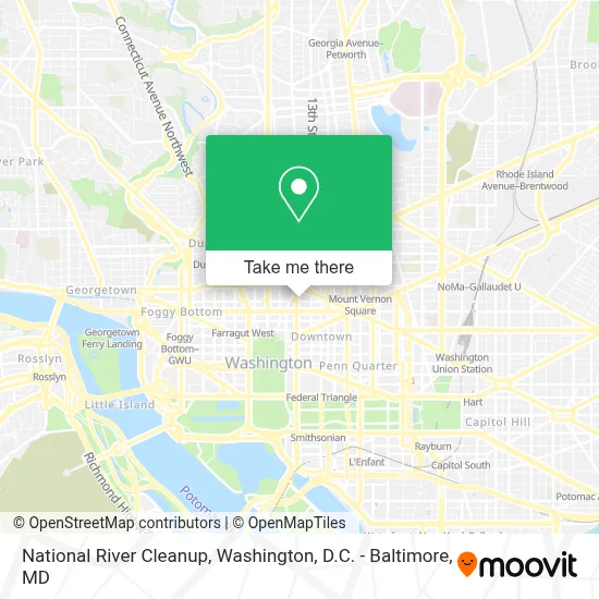 National River Cleanup map