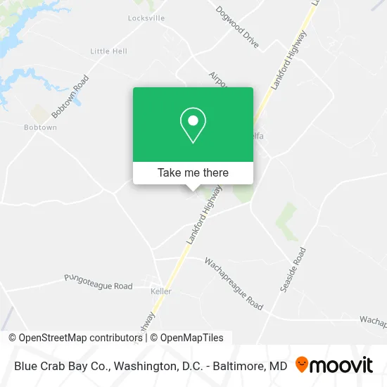 Blue Crab Bay Co. map