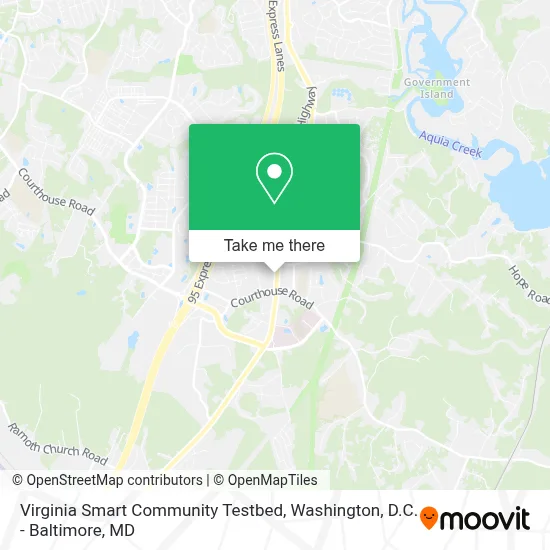 Virginia Smart Community Testbed map