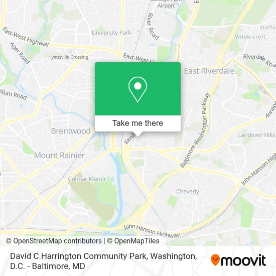David C Harrington Community Park map