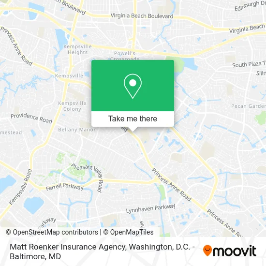 Matt Roenker Insurance Agency map