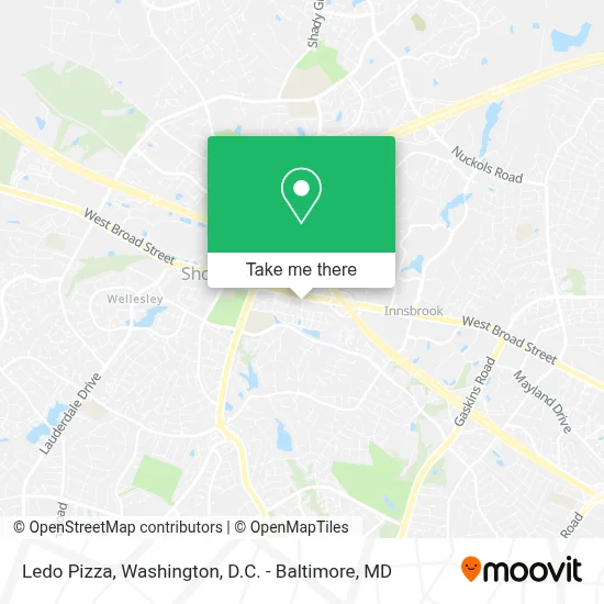 Ledo Pizza map