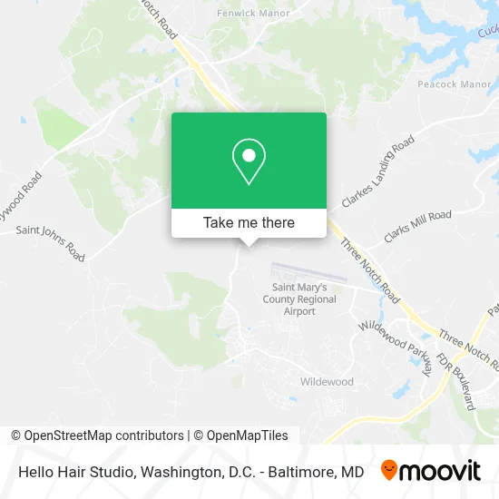 Hello Hair Studio map