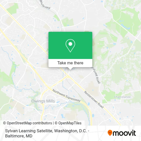 Sylvan Learning Satellite map