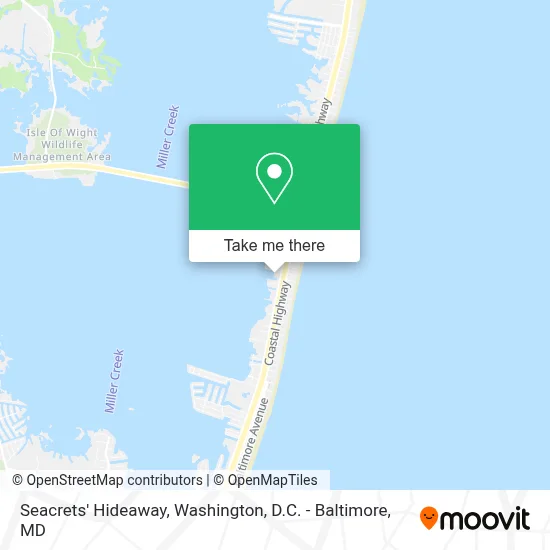 Seacrets' Hideaway map