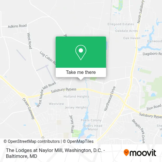 The Lodges at Naylor Mill map