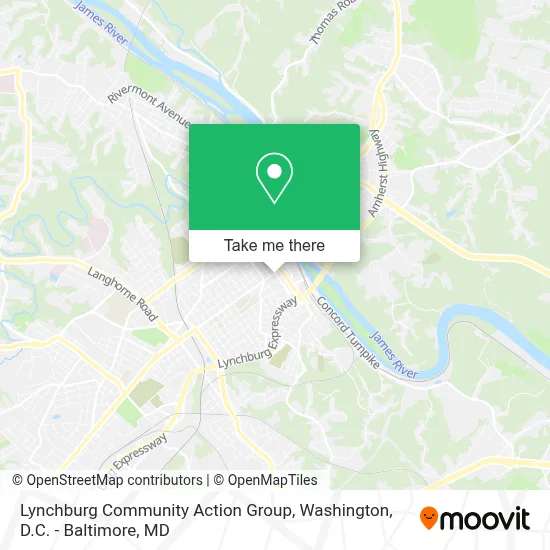 Lynchburg Community Action Group map