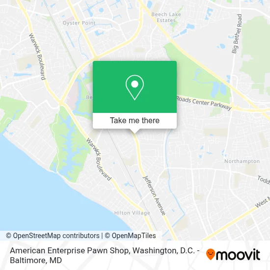 American Enterprise Pawn Shop map