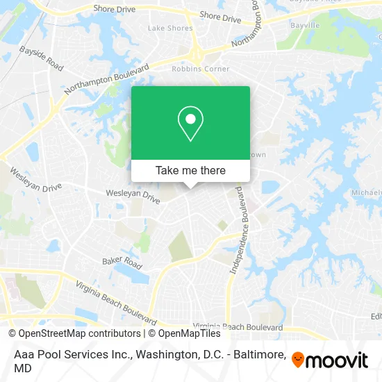 Aaa Pool Services Inc. map