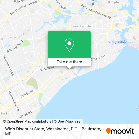 Wig's Discount Store map