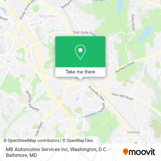 MB Automotive Services Inc map