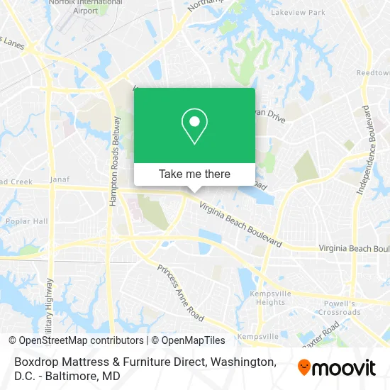 Boxdrop Mattress & Furniture Direct map