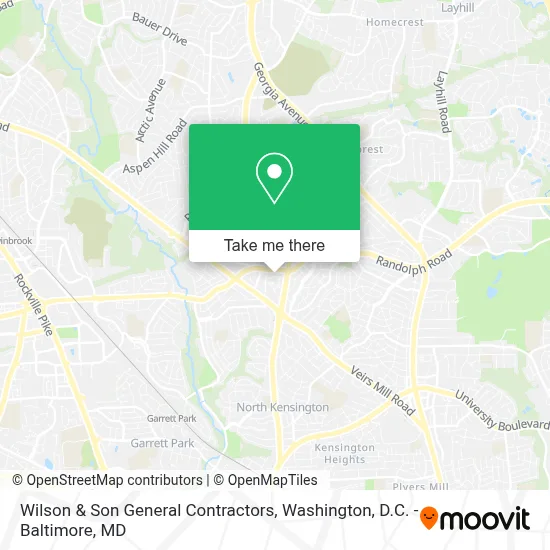 Wilson & Son General Contractors map