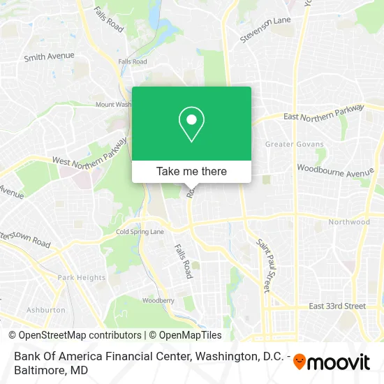Bank Of America Financial Center map