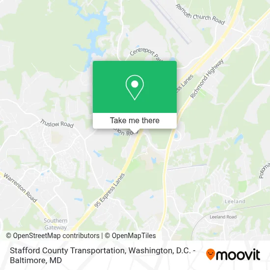 Stafford County Transportation map