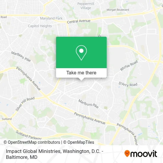 Impact Global Ministries map