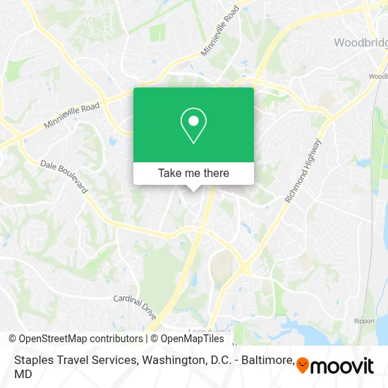 Staples Travel Services map
