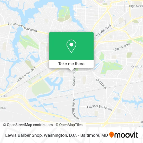Lewis Barber Shop map
