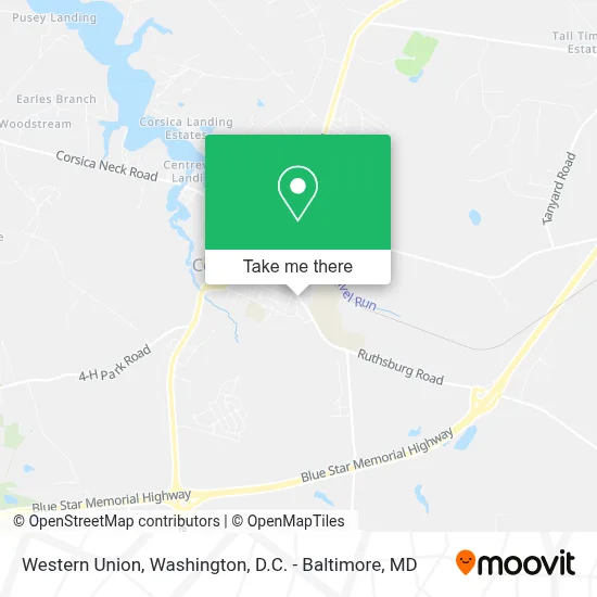Western Union map