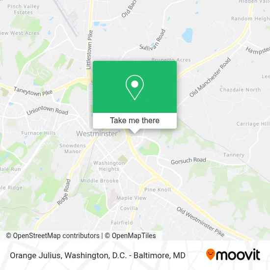 Orange Julius map