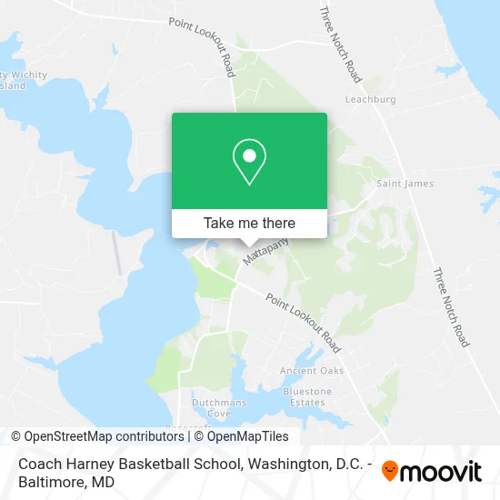Coach Harney Basketball School map