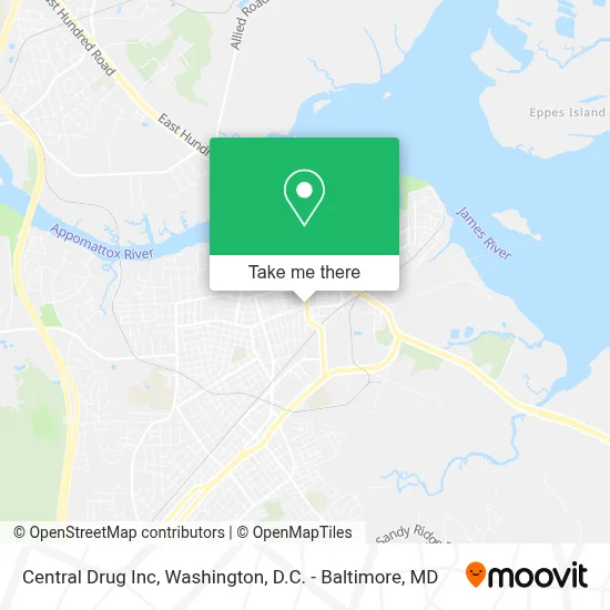 Central Drug Inc map