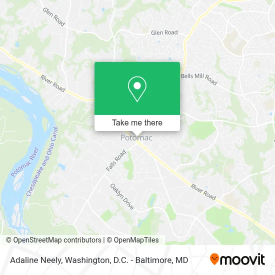 Adaline Neely map