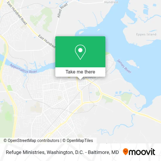 Refuge Ministries map