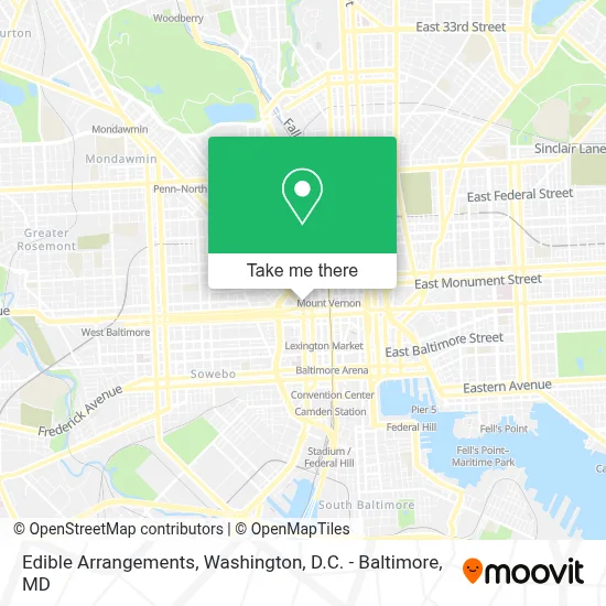 Edible Arrangements map