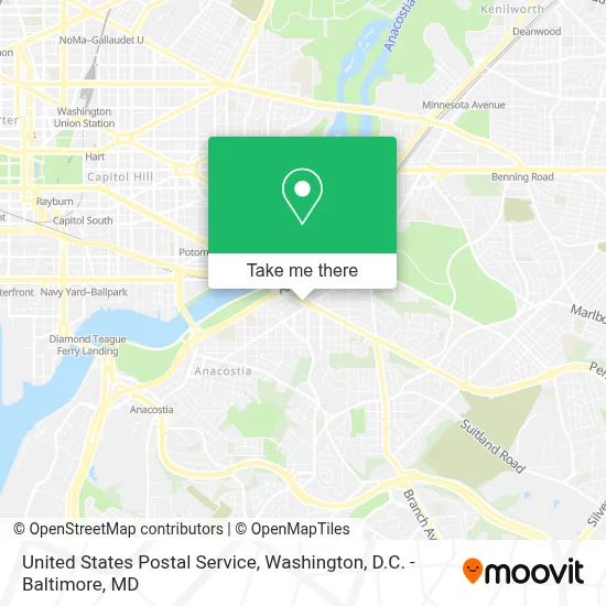 United States Postal Service map