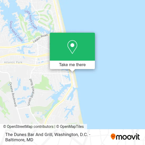 The Dunes Bar And Grill map