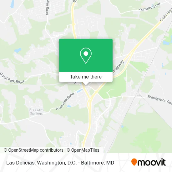 Las Delicias map