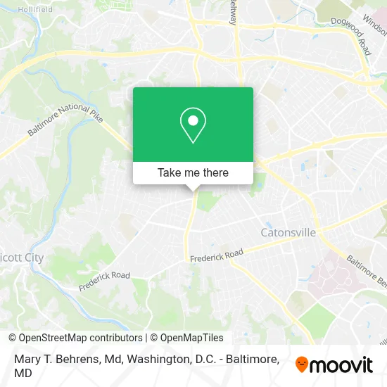 Mary T. Behrens, Md map