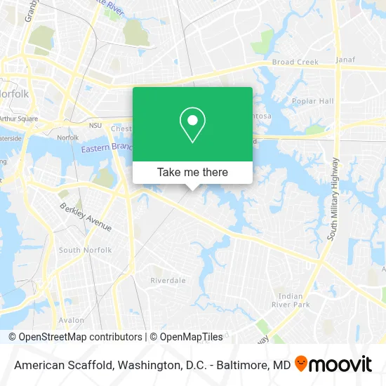 American Scaffold map