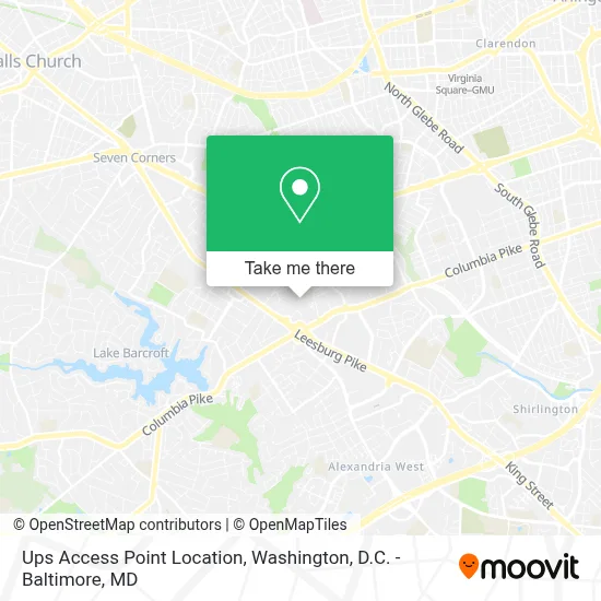Ups Access Point Location map
