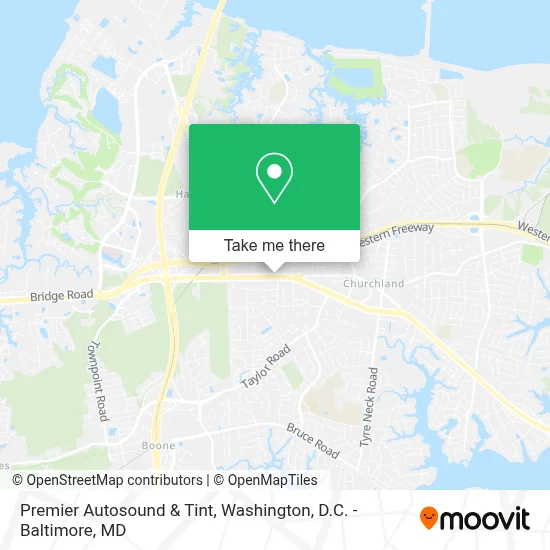 Premier Autosound & Tint map
