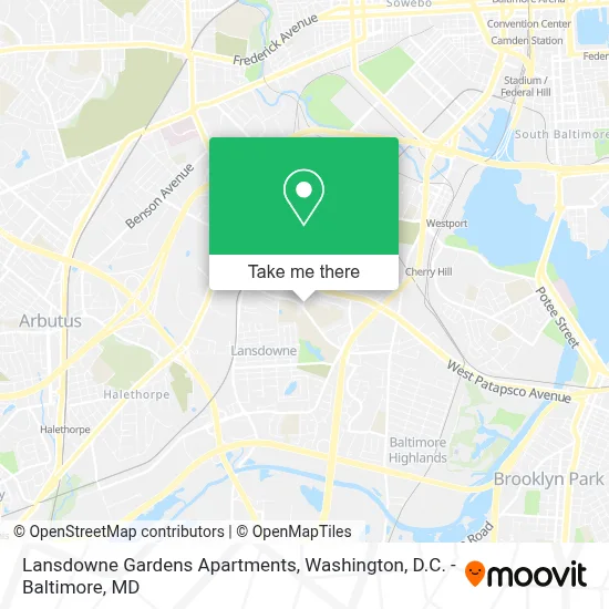 Lansdowne Gardens Apartments map