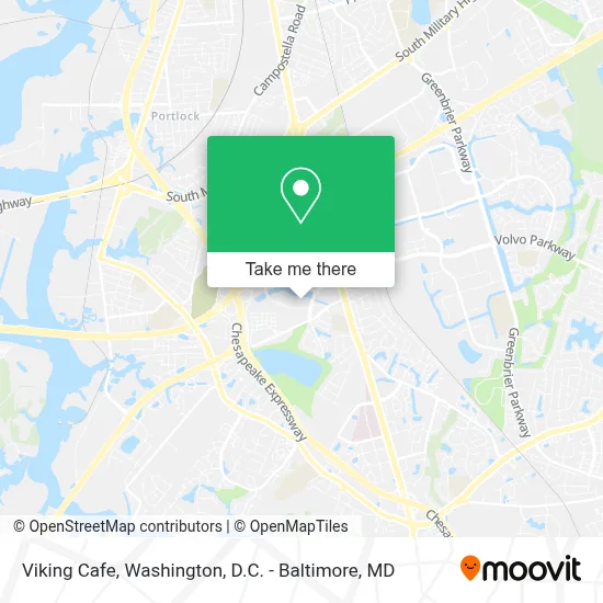 Viking Cafe map