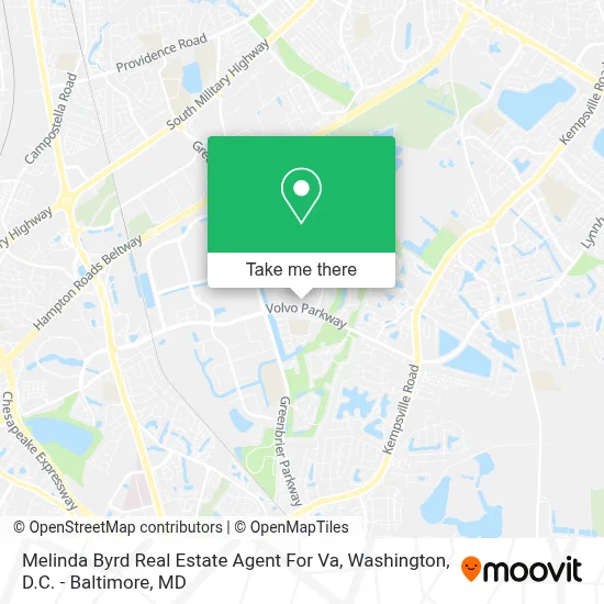 Melinda Byrd Real Estate Agent For Va map