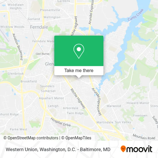Western Union map