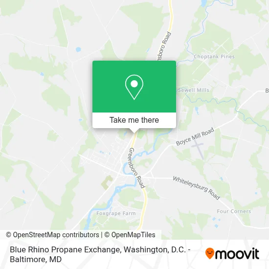 Blue Rhino Propane Exchange map